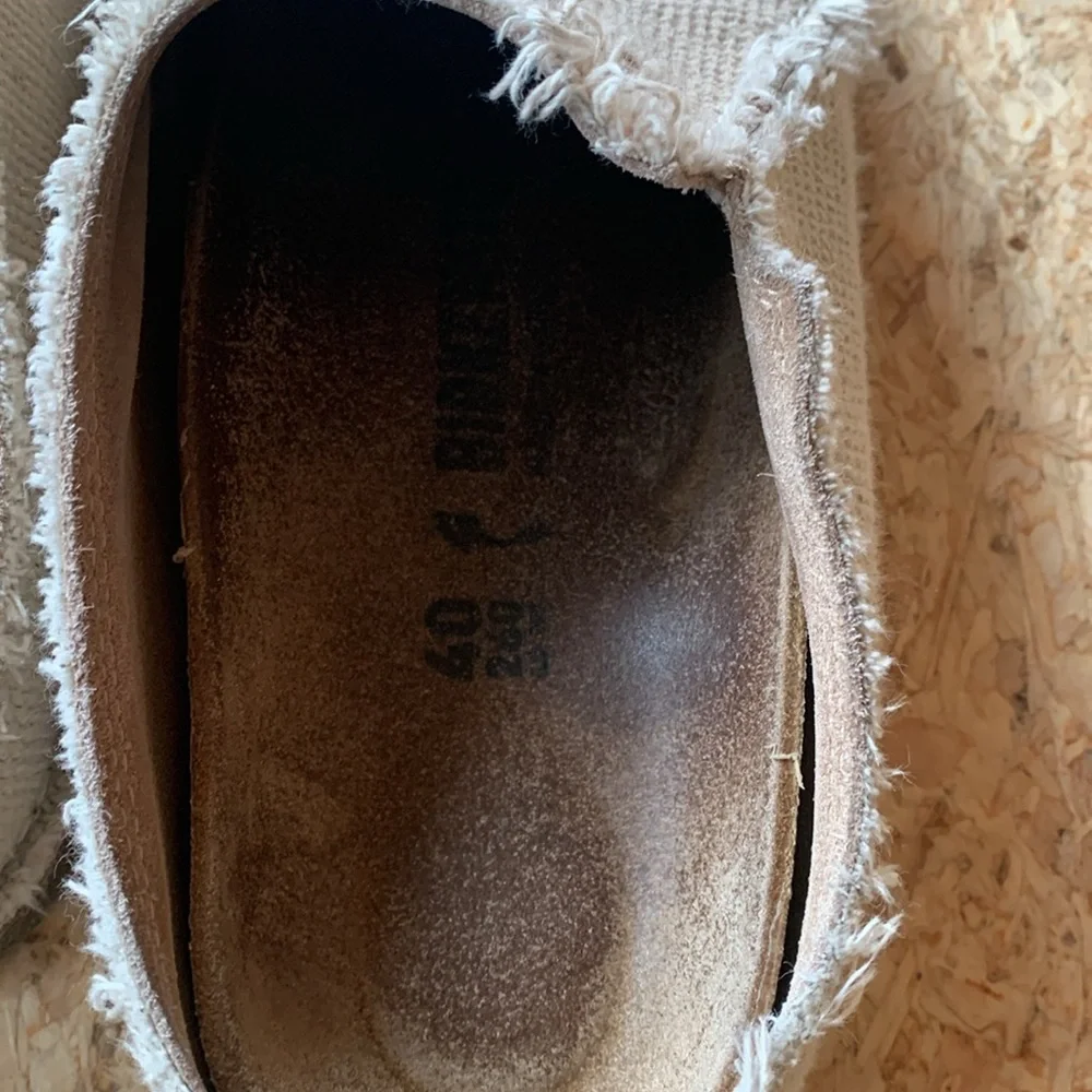 Birkenstock cloth slip ons 40 - Picture 3 of 7